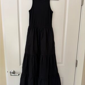 J.Crew Mixed Fabric Maxi Dress